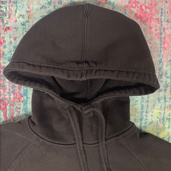 Champion Black Pullover Hoodie with Red & White Script - Picture 3 of 8